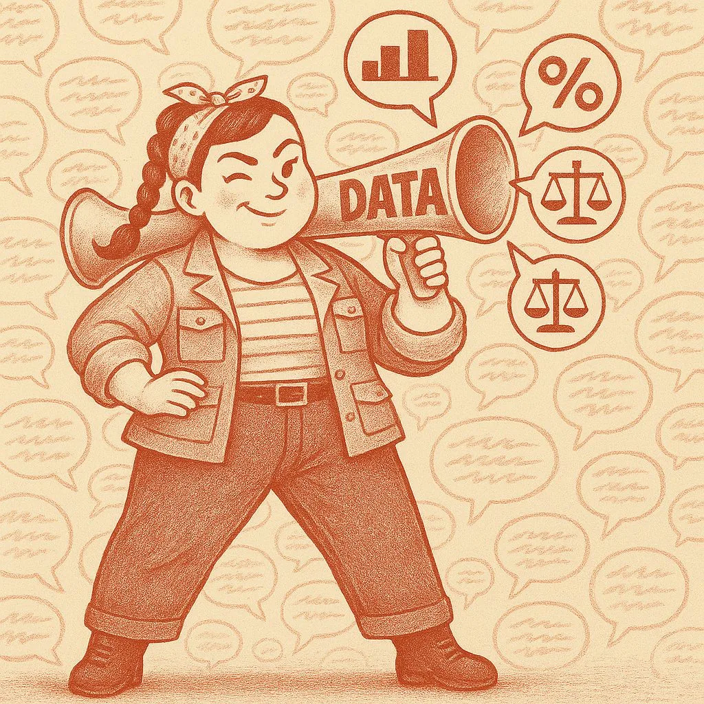 Illustration — une femme qui accompagne ta recherche du regard